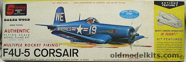 Sterling F4U-5 Corsair - 24 inch Wingspan Balsa Flying Model Airplane - (F4U5), A14 plastic model kit